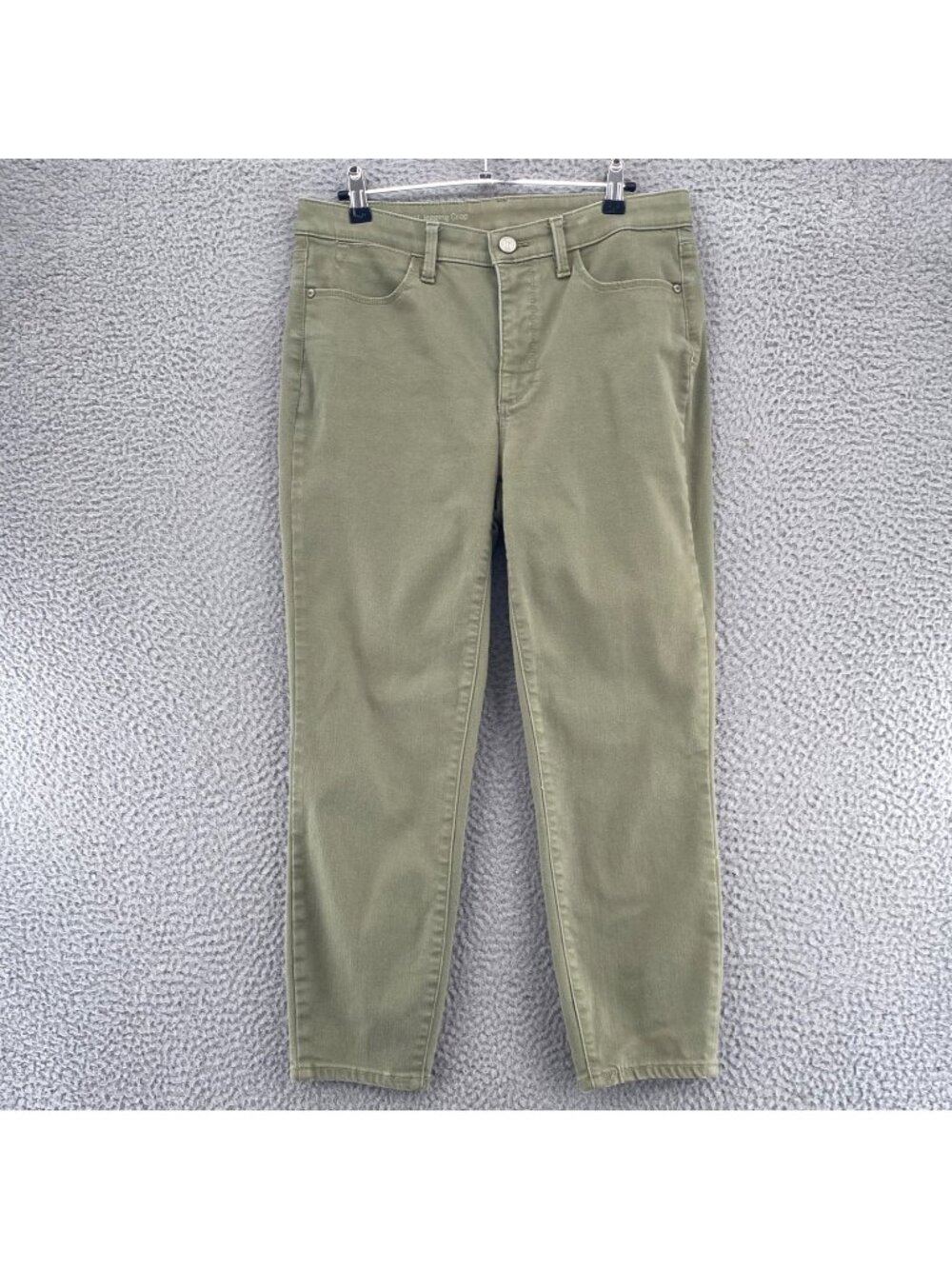 Talbots Jeans Womens 6 Green Flawless High Waist Jegging Crop Slimming Pockets
